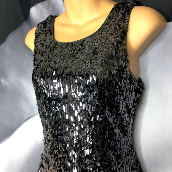 Express Sequin Low Back Party Dress - Picture 6 of 6